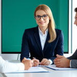 **

"A professional project leader, dressed in modest business attire, confidently overseeing a team meeting in a bright, modern office setting. The atmosphere is collaborative and focused. Perfect anatomy, natural pose, well-formed hands, proper finger count. Safe for work, appropriate content, fully clothed, professional, family-friendly, high quality photo."

**
