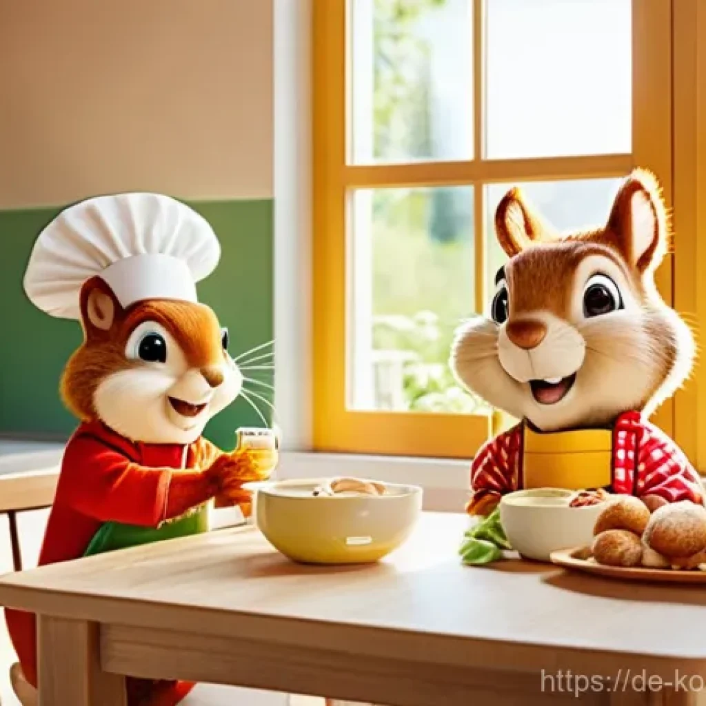 콩순이 주제로 보는 광고 사례 - **Prompt:** "A diverse German family – parents in their late 30s/early 40s and two children (a 6-yea...