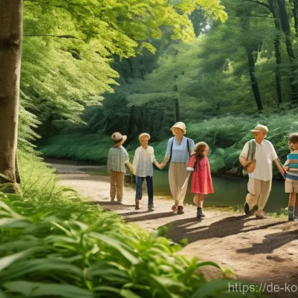 콩순이와 함께하는 체험 프로그램 - **Nature Exploration & Family Bonding**
    "A diverse, multi-generational family (grandparents, par...