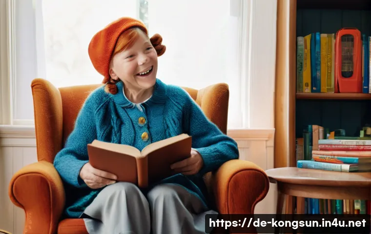 콩순이와 관련된 재미있는 사실 - **Prompt:** "A heartwarming scene depicting intergenerational connection through a classic children'...